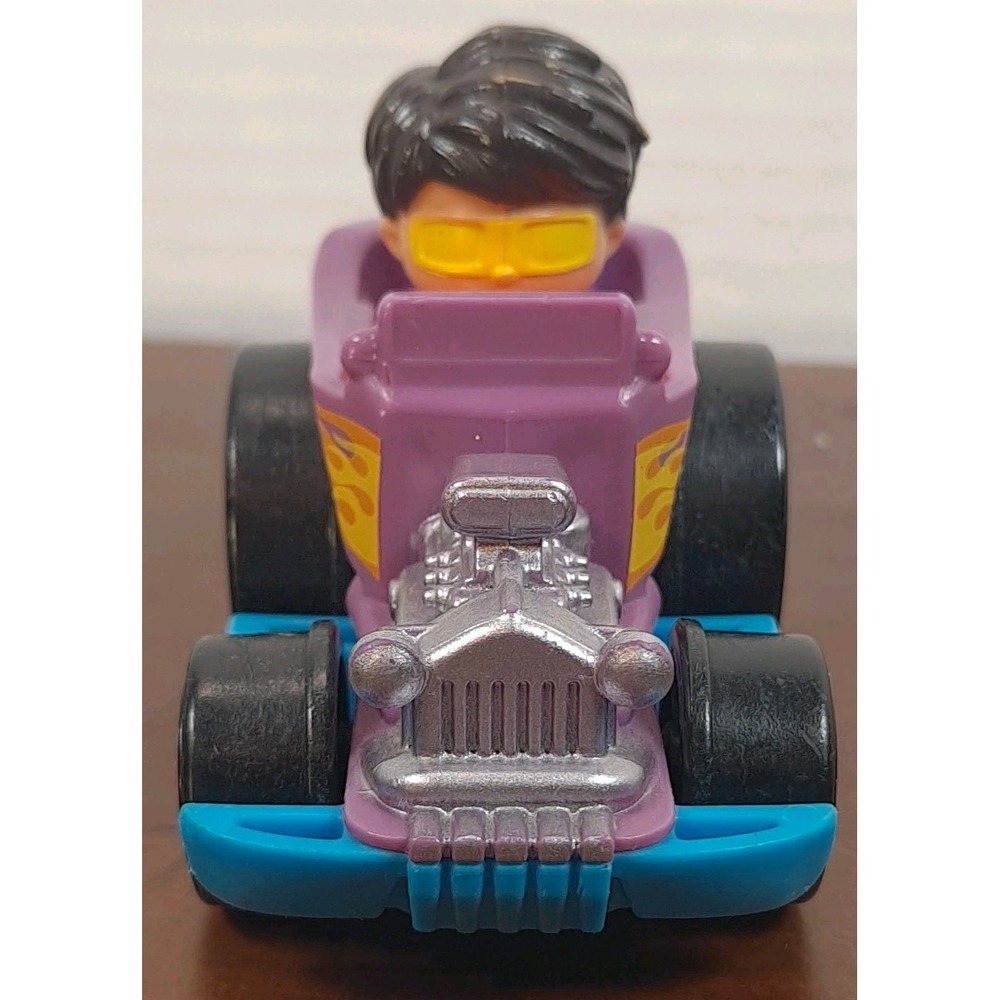 2019 Fisher Price Little People‎ Wheelies Purple Hot Rod GMJ23 Orange Shirt